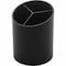 Business Source Large Plastic Pencil Cup, 3 Compartments, Black BSN32355 - alternate 1